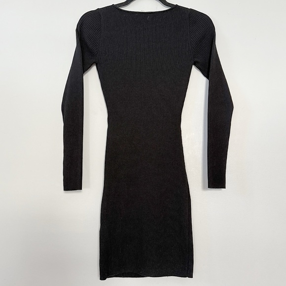 ARITZIA Wilfred Cutout Knit Longsleeve Mini Dress - Picture 3 of 13